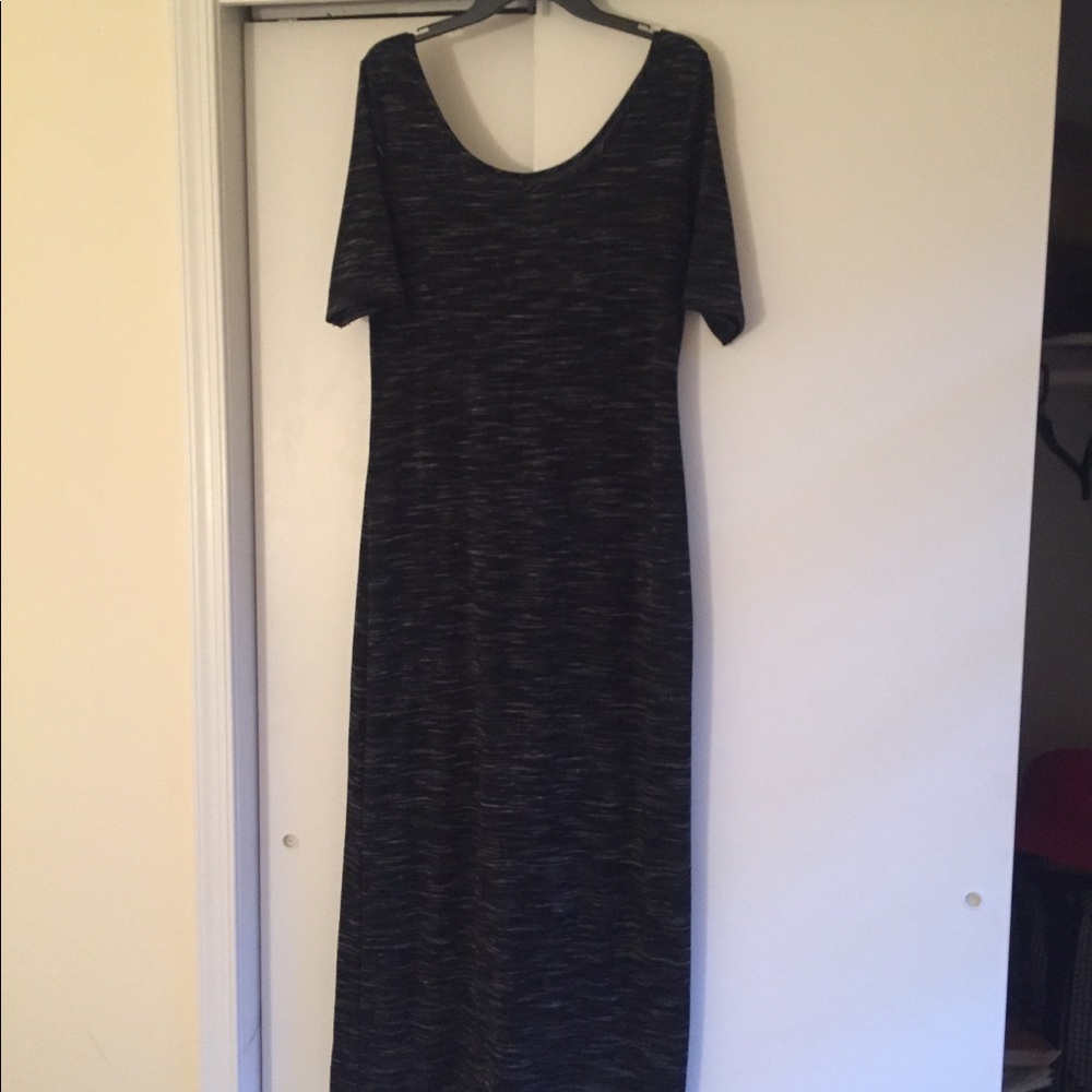 Knit black dress